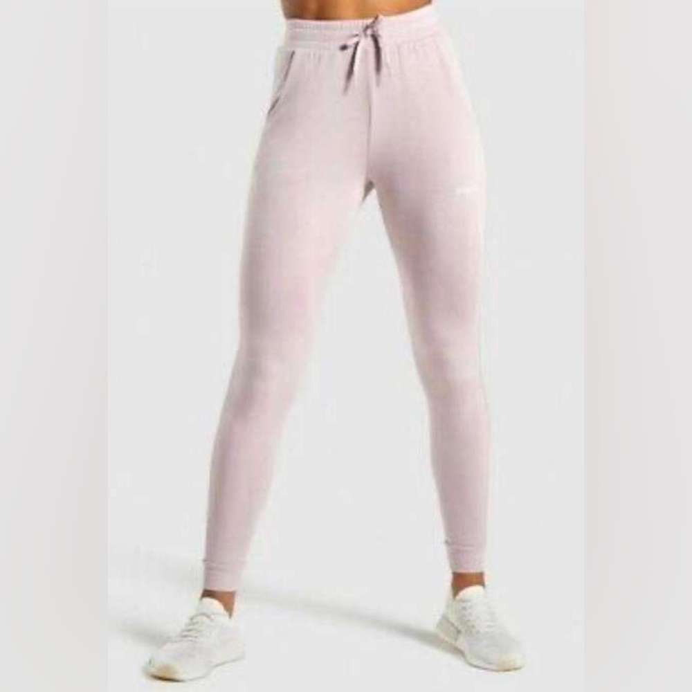 Gymshark Pippa Pink High Waisted Joggers, Medium